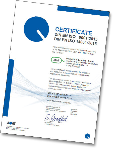 DIN EN ISO Certificate
